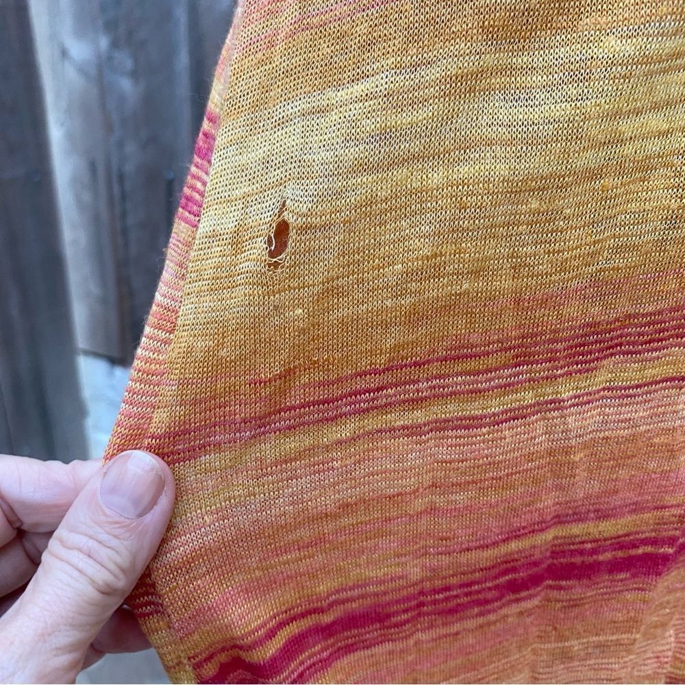 Zadig & Voltaire vintage Vibrant Orange Knit sheet maxi dress size medium - Picture 7 of 14